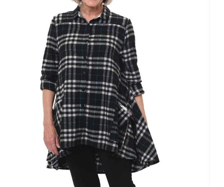 Snap Dragon & Twig Women's Flannel Shacket | Layla