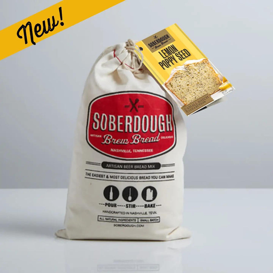 SOBERDOUGH Artisan Brew Bread Mix | Lemon Poppy Seed SOBERDOUGH Artisan Brew Bread Mix | Lemon Poppy Seed