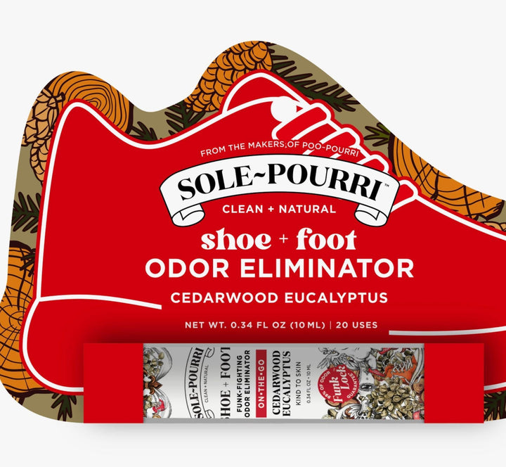 Sole-Pourri Shoe & Foot Funk-Fighting Odor Eliminator | Cedarwood Eucalyptus