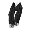 Cashmere Feel  Scarf Solid Black Cashmere Feel  Scarf