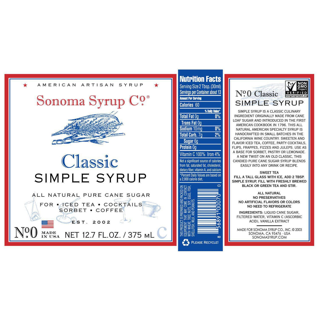 Sonoma Syrup | Classic Simple Syrup Sonoma Syrup | Classic Simple Syrup