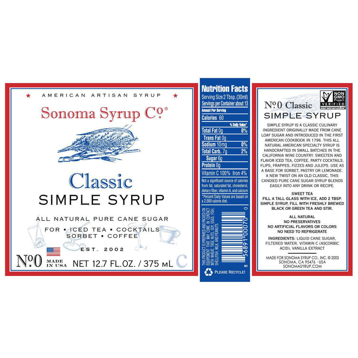 Sonoma Syrup | Classic Simple Syrup Sonoma Syrup | Classic Simple Syrup