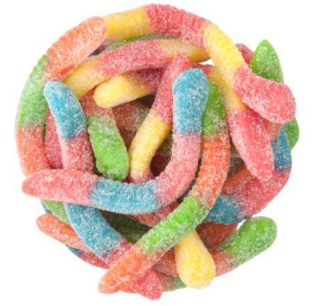 Sour Neon Inchworm Gummies Sour Neon Inchworm Gummies