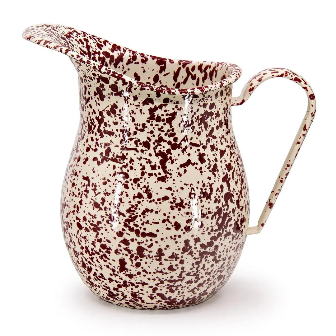 Splatter Enamelware Large Pitcher Splatter Enamelware Large Pitcher