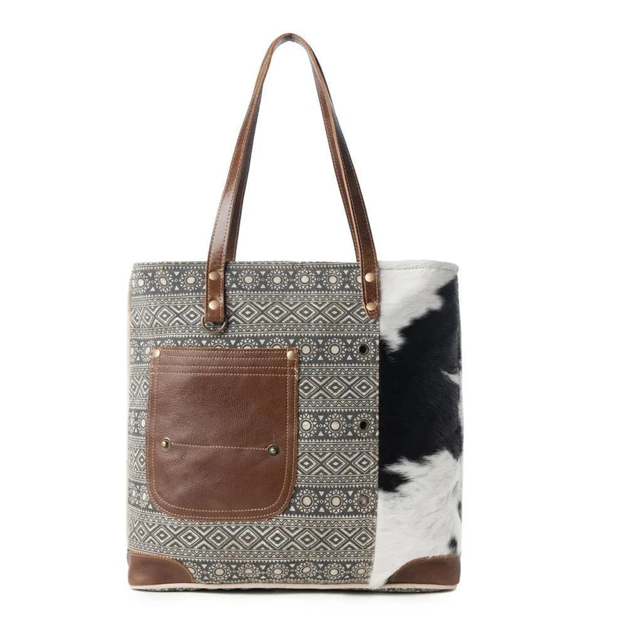 Splithide Western Tote Bag for Women in olive with hairon detail Splithide Western Tote Bag for Women in olive with hairon detail