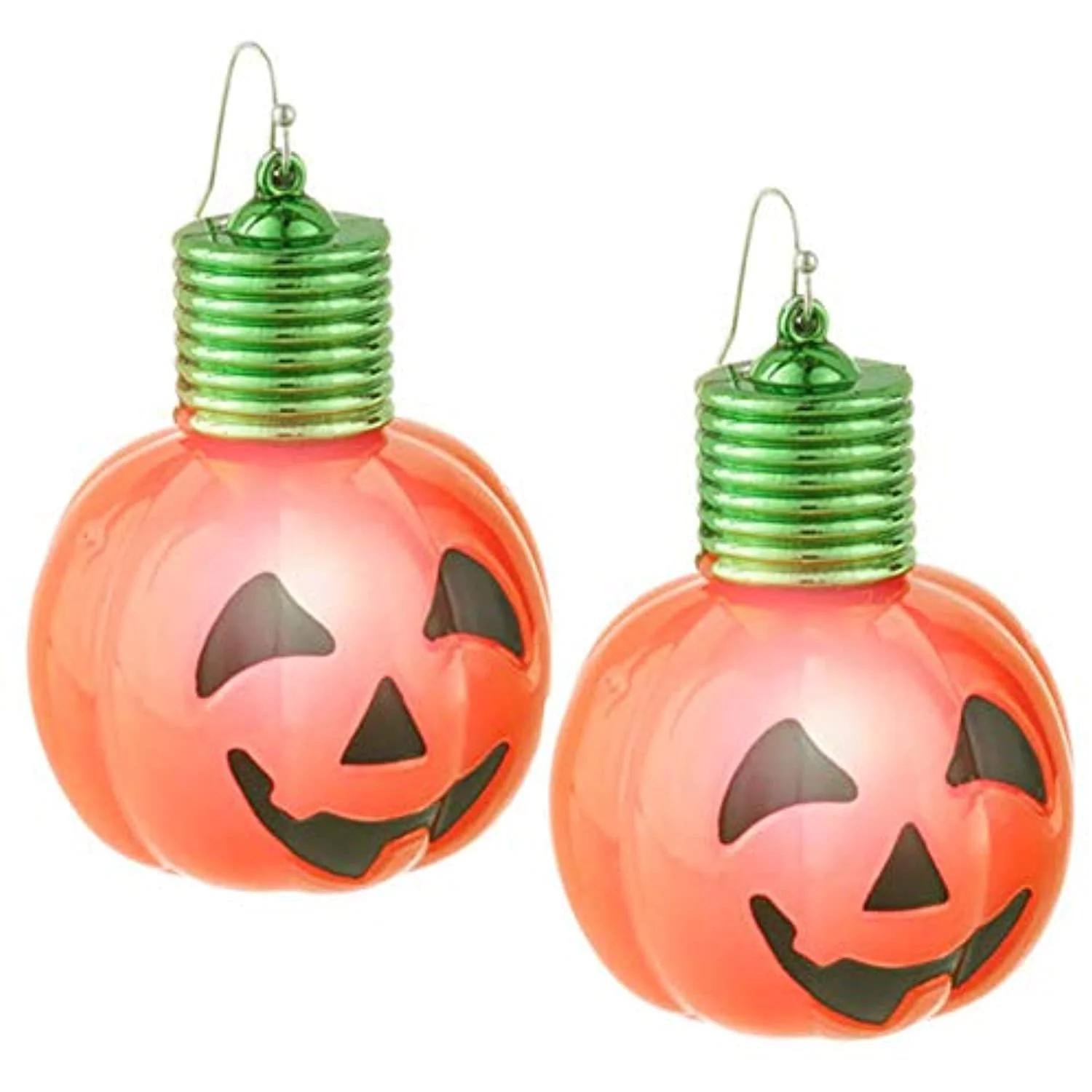 Spooky Pal Light Up Jack-O-Lantern Earrings