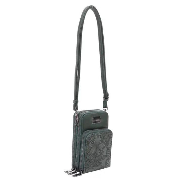 Liz Soto Handbag | Gina Compact Crossbody Bag Spruce