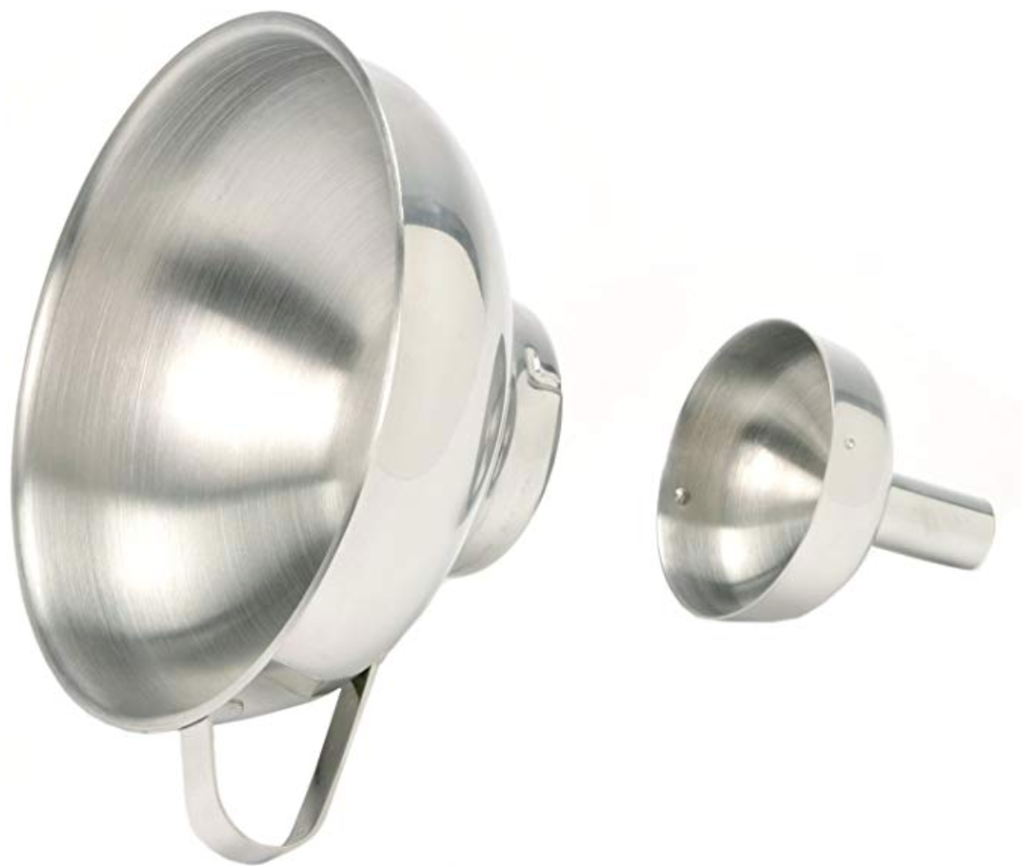 Stainless Steel Funnel with Removable Spout | 3 Piece