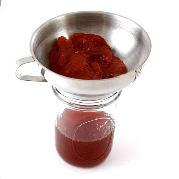 Stainless Steel Funnel with Silicone Strainer Stainless Steel Funnel with Silicone Strainer
