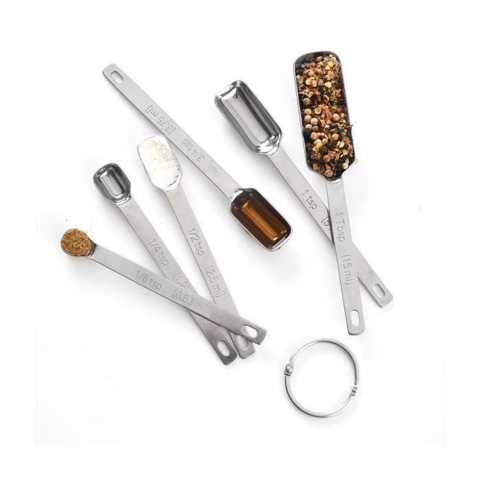 Stainless Steel Measuring Spoons Set of 6 Stainless Steel Measuring Spoons Set of 6