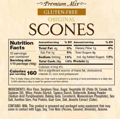 Sticky Fingers GLUTEN FREE Scone Mix | Original