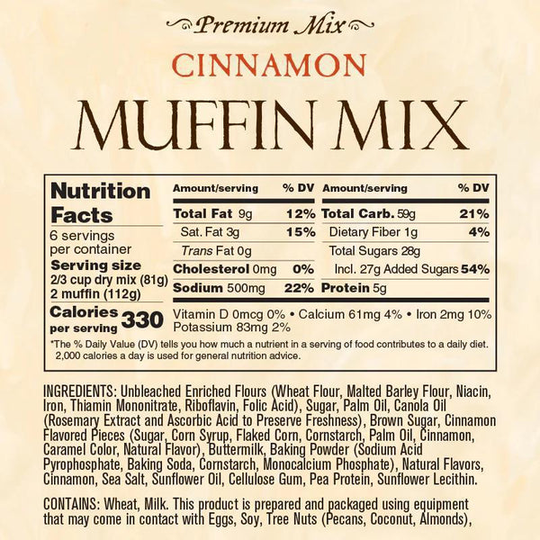 Sticky Fingers Muffin Mix | Cinnamon