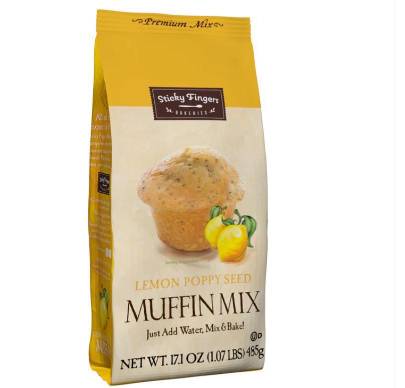 Sticky Fingers Muffin Mix | Lemon Poppyseed