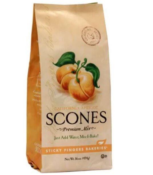 Sticky Fingers Premium Scone Mix | California Apricot Sticky Fingers Premium Scone Mix | California Apricot