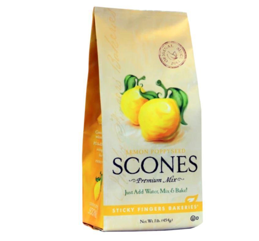 Sticky Fingers Premium Scone Mix | Lemon Poppyseed Sticky Fingers Premium Scone Mix | Lemon Poppyseed