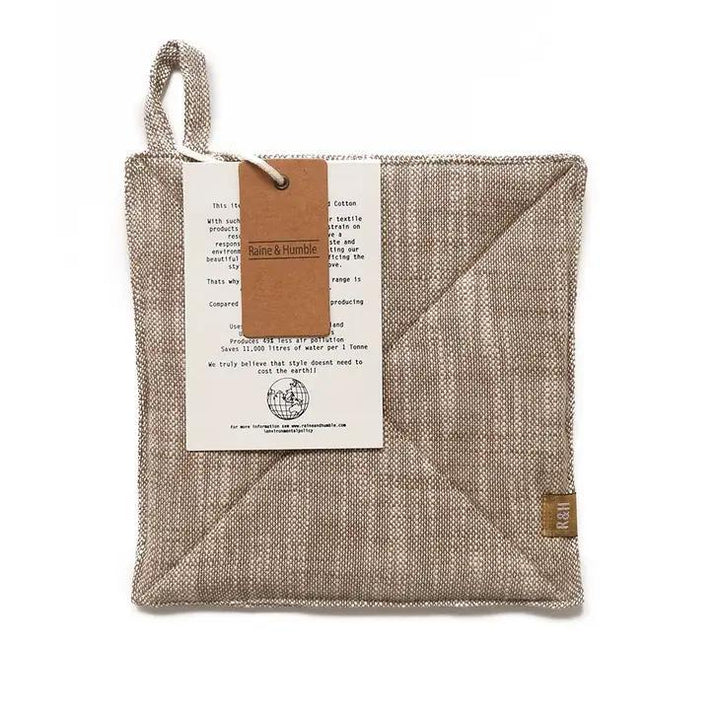 Chambray Trivet Potholder Stone