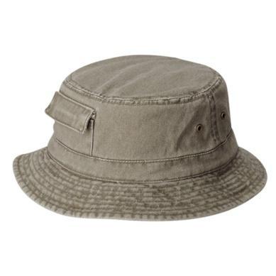 Lure Pigment Dyed Cargo Bucket Hat Stone