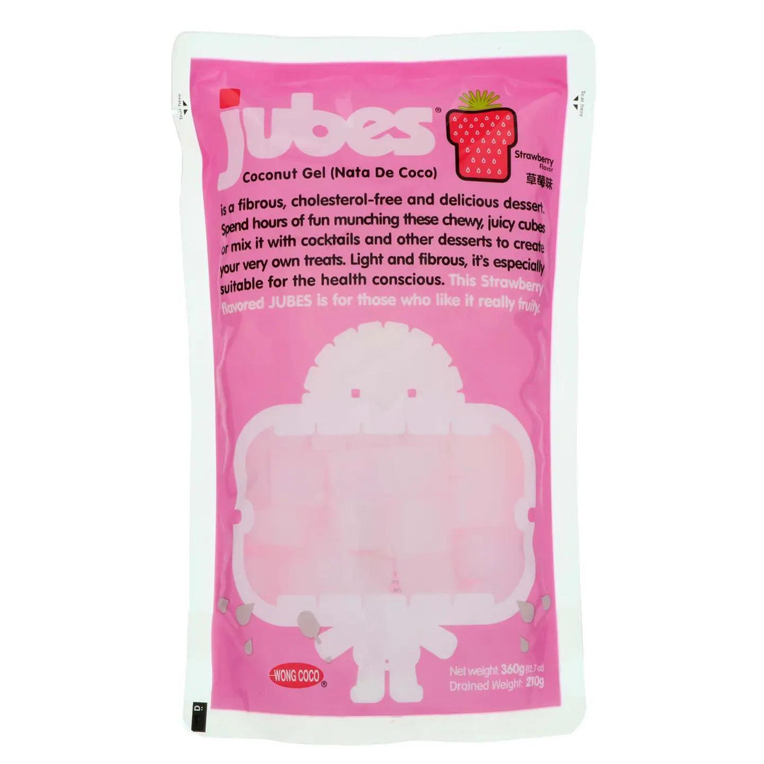 Jubes Coconut Gel Candy Strawberry Jubes Coconut Gel Candy