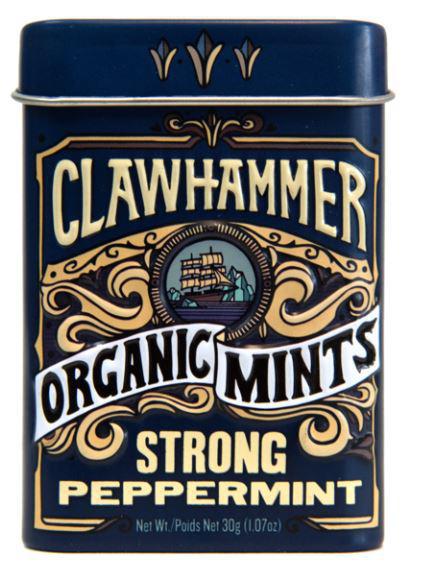 Clawhammer Organic Mints Strong Peppermint Clawhammer Organic Mints