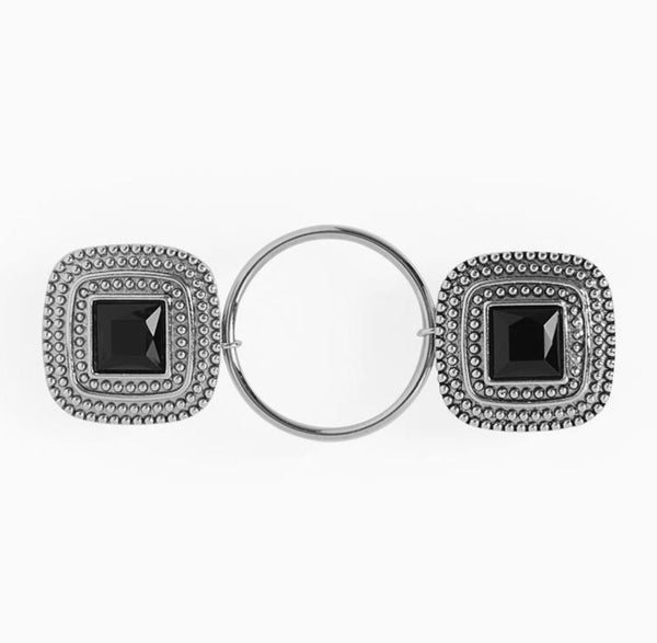 COCO + CARMEN Embrace Fashion Fastener Studded Square