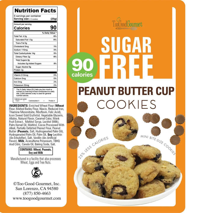 Sugar Free Cookies- Peanut Butter, Choc Chip, Salted Caramel Sugar Free Cookies- Peanut Butter, Choc Chip, Salted Caramel