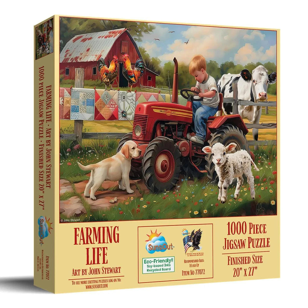 SunsOut Puzzle 0238 Farming Life 1000 Pc Puzzle SunsOut Puzzle 0238 Farming Life 1000 Pc Puzzle
