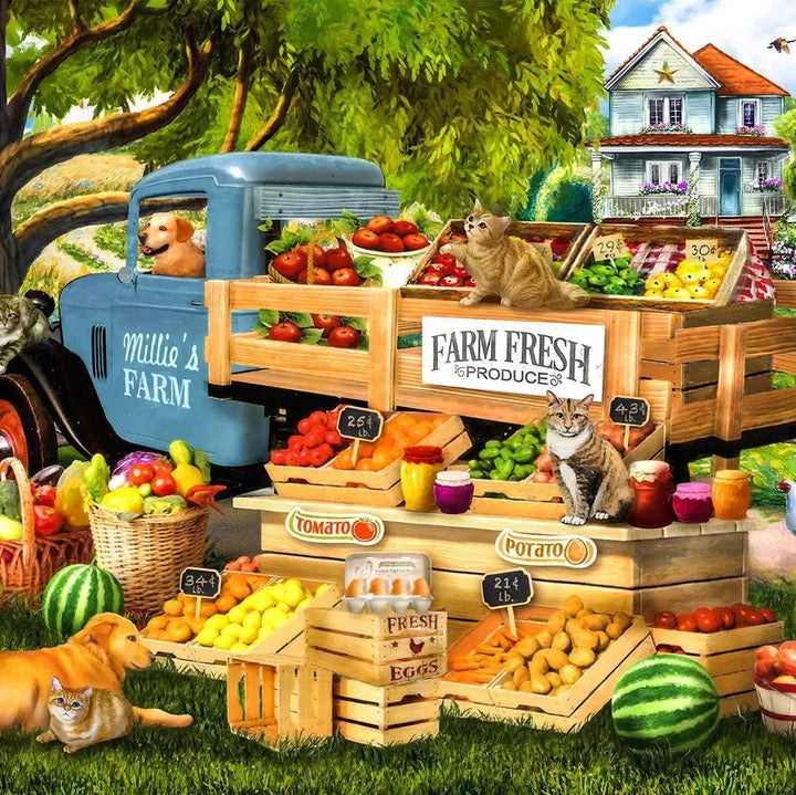 SunsOut Puzzle 0270 Millie's Fresh Produce 500 Pc Puzzle SunsOut Puzzle 0270 Millie's Fresh Produce 500 Pc Puzzle