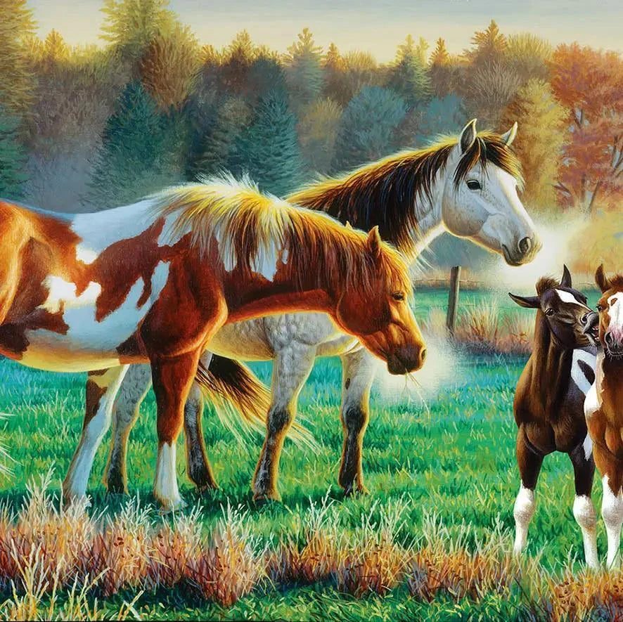 SunsOut Puzzle 0367 Pasture Family 550 Pc Puzzle SunsOut Puzzle 0367 Pasture Family 550 Pc Puzzle