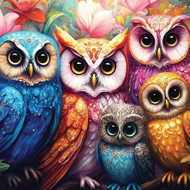 SunsOut Puzzle 0599 Whimsical Owls 1000 Pc Puzzle SunsOut Puzzle 0599 Whimsical Owls 1000 Pc Puzzle