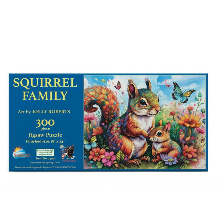 SunsOut Puzzle 0745 Squirrel Family 300 Pc Puzzle SunsOut Puzzle 0745 Squirrel Family 300 Pc Puzzle
