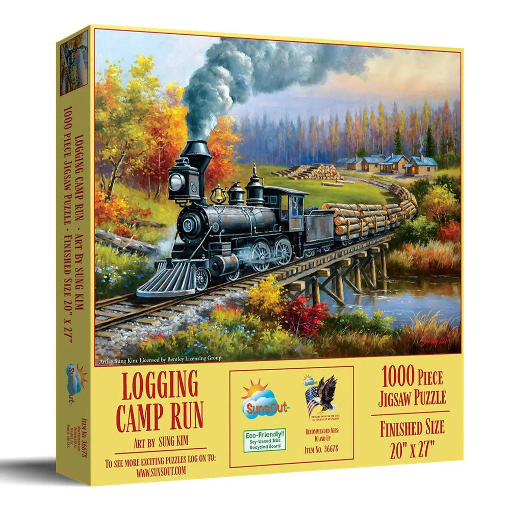 SunsOut Puzzle Logging Camp Run 1000 Pc Puzzle SunsOut Puzzle Logging Camp Run 1000 Pc Puzzle