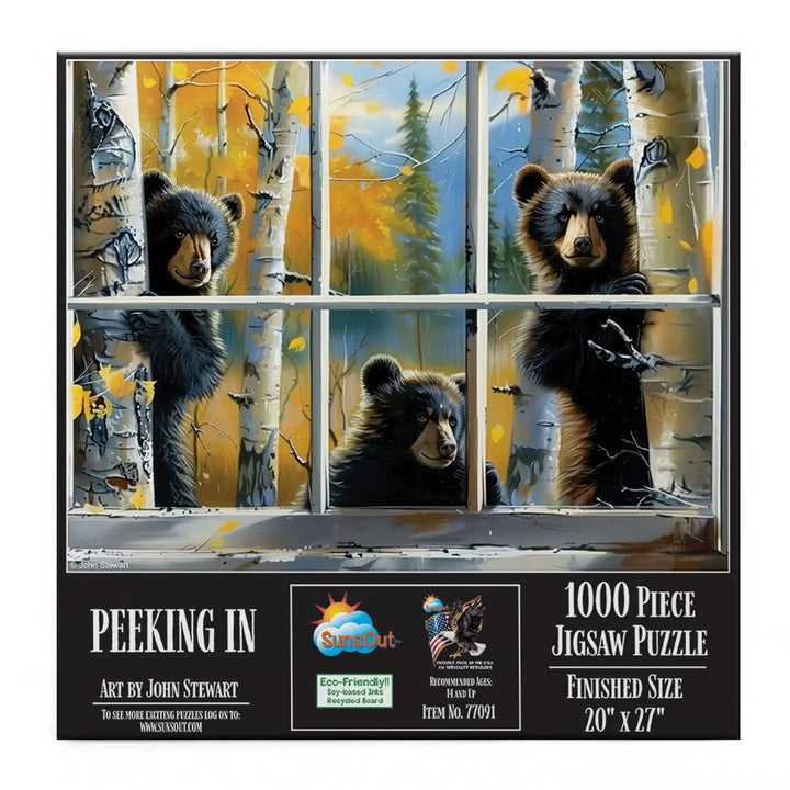 SunsOut Puzzle Peeking in 1000 Pc Puzzle SunsOut Puzzle Peeking in 1000 Pc Puzzle