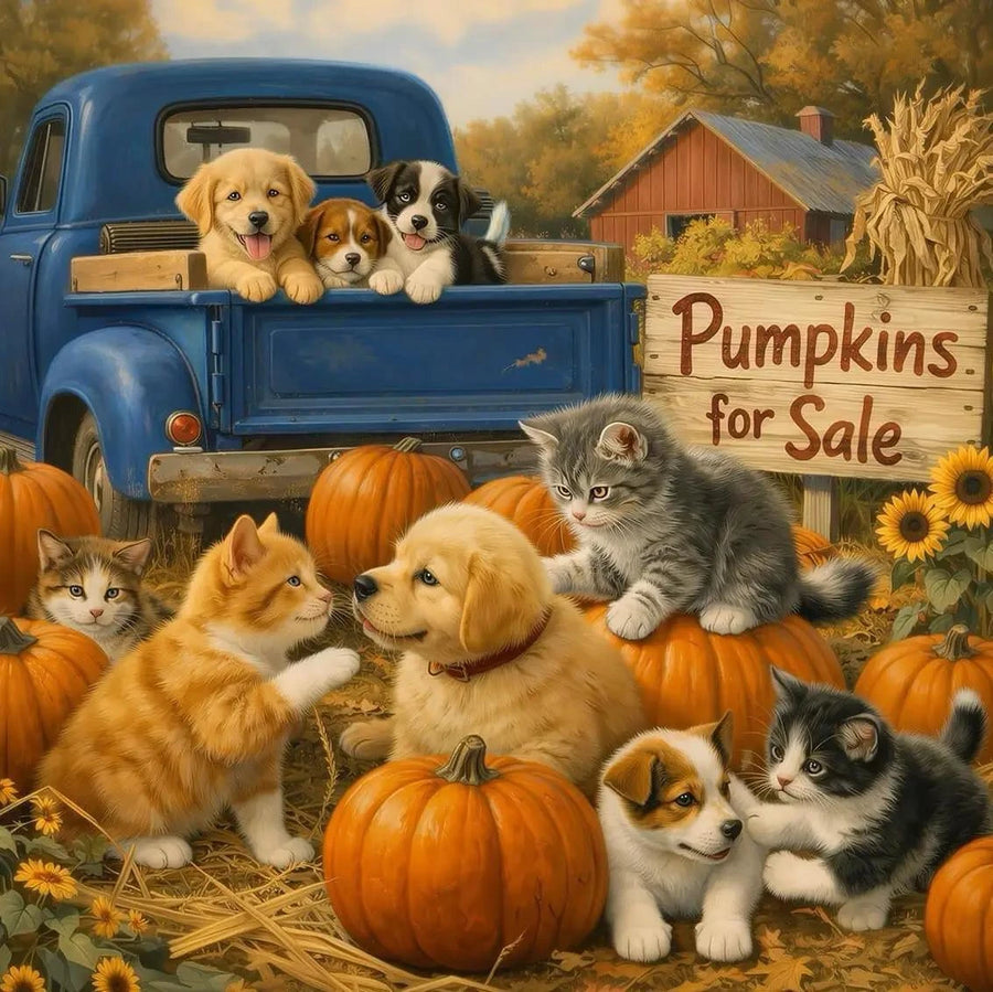 SunsOut Puzzle Pumpkin Sales Force 500 Pc Puzzle SunsOut Puzzle Pumpkin Sales Force 500 Pc Puzzle