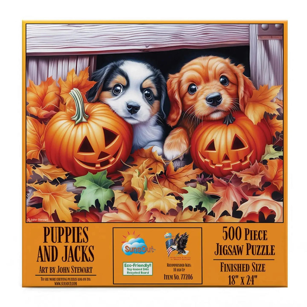 SunsOut Puzzle Puppies and Jacks 500 Pc Puzzle SunsOut Puzzle Puppies and Jacks 500 Pc Puzzle