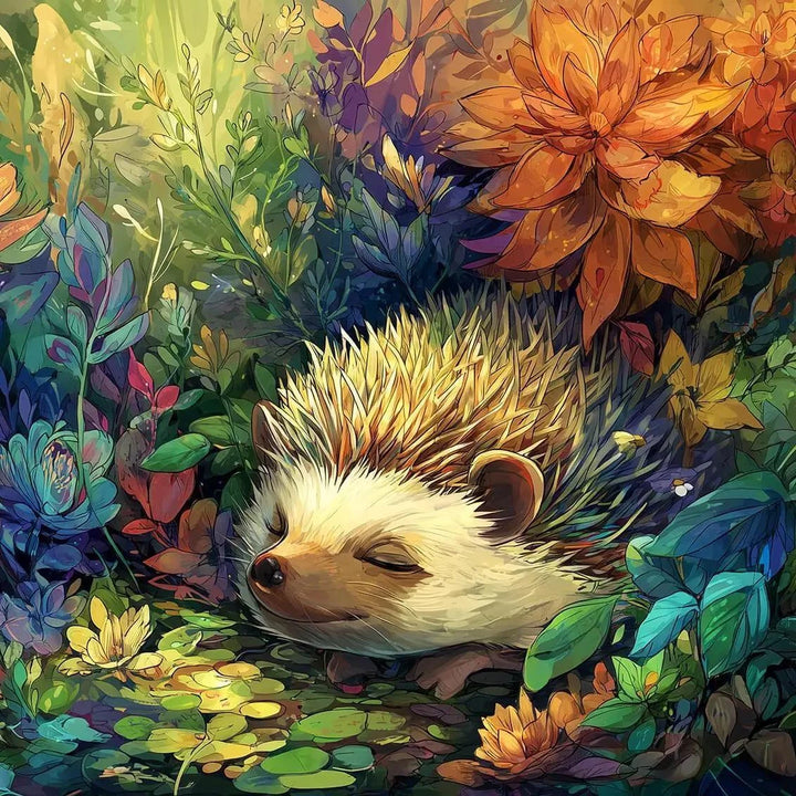 SunsOut Puzzle Sleepy Hedgehog 300 Pc Puzzle SunsOut Puzzle Sleepy Hedgehog 300 Pc Puzzle