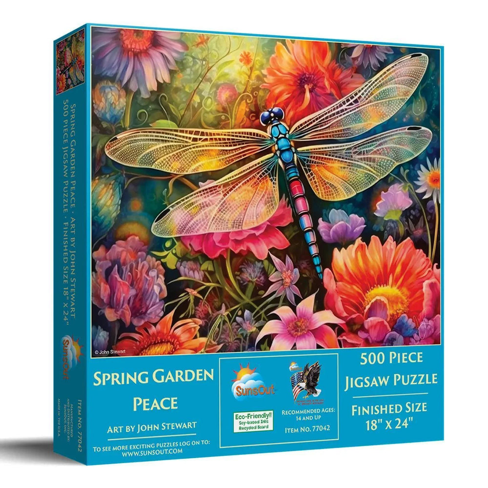 SunsOut Puzzle Spring Garden Peace 500 Pc Puzzle SunsOut Puzzle Spring Garden Peace 500 Pc Puzzle