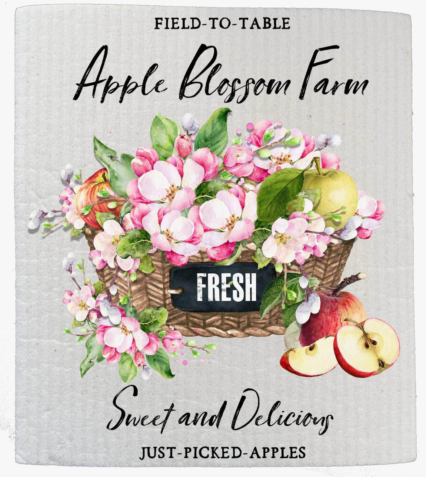 Swedish Sponge Dish Cloth | Apple Blossom Farm