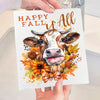 Swedish Sponge Dish Cloth | Autumn Happy Fall Y'all Cow