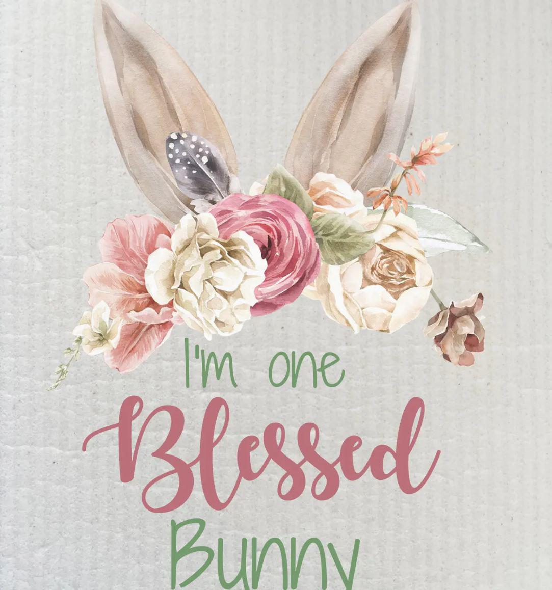 Swedish Sponge Dish Cloth | Easter One Blessed Bunny