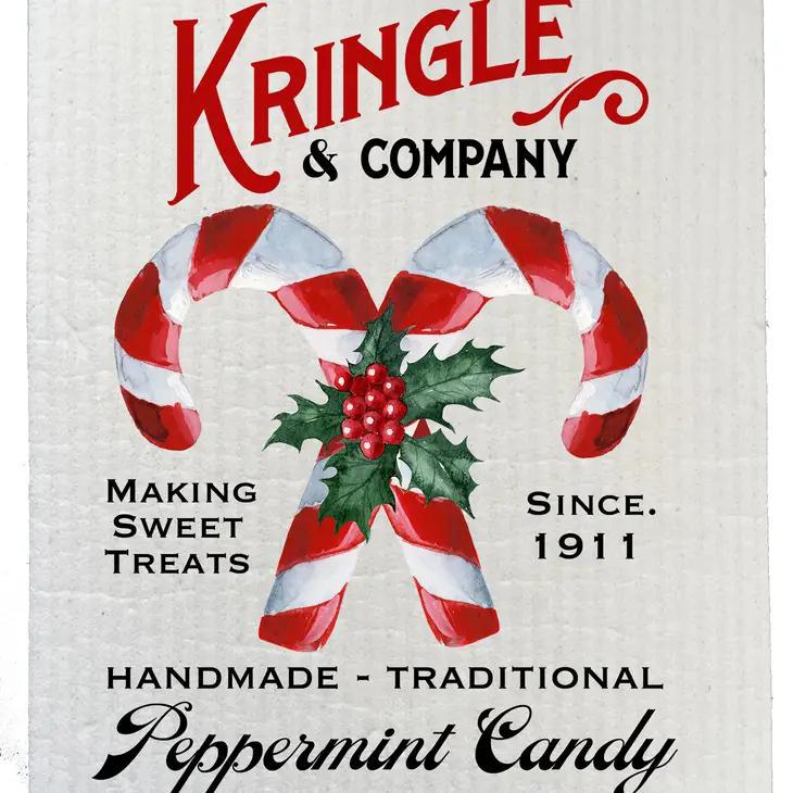 Swedish Sponge Dish Cloth | Kringle & Co. Candy Canes