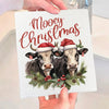 Swedish Sponge Dish Cloth | Mooey Christmas Cows Farm