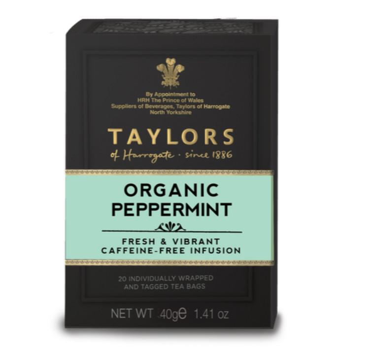Taylor's Tea Tagged Bags Organic Peppermint
