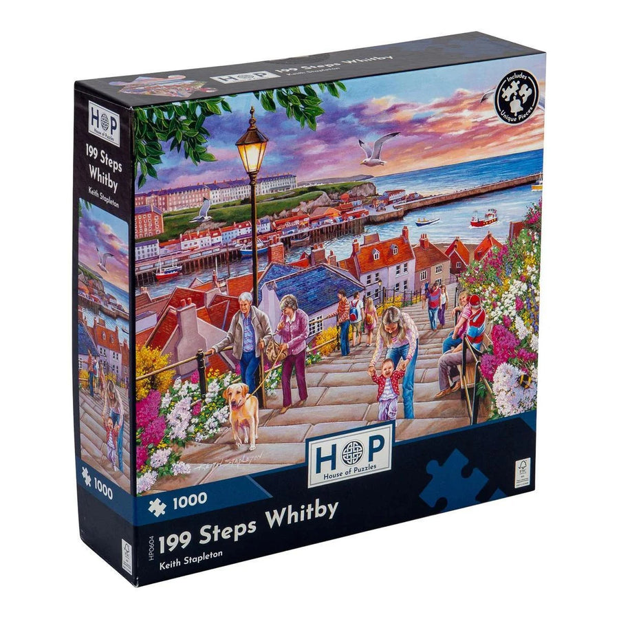 The House of Puzzles 199 Steps Whitby - 1000 Piece Jigsaw Puzzle The House of Puzzles 199 Steps Whitby - 1000 Piece Jigsaw Puzzle