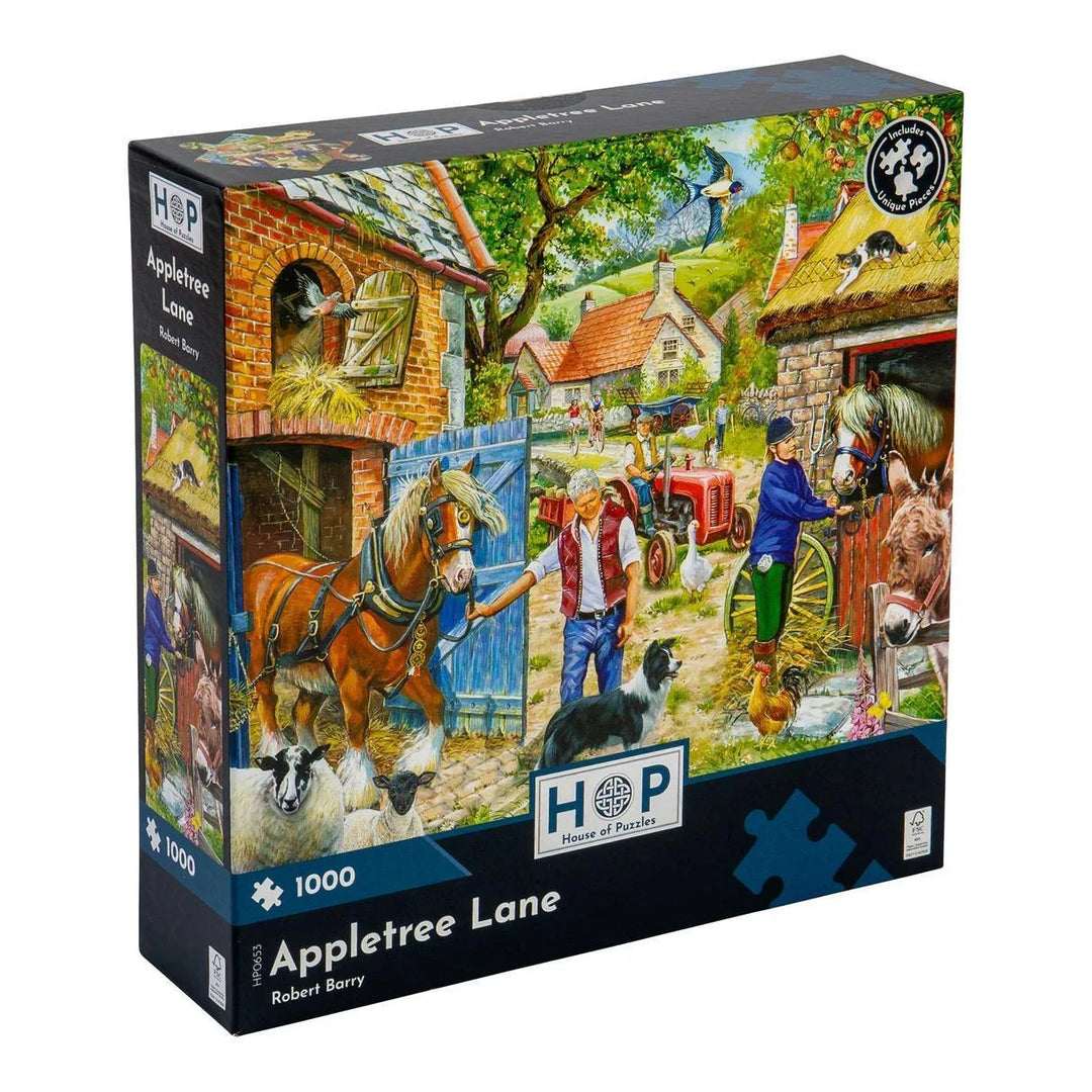 The House of Puzzles Appletree Lane - 1000 Piece Jigsaw Puzzle The House of Puzzles Appletree Lane - 1000 Piece Jigsaw Puzzle