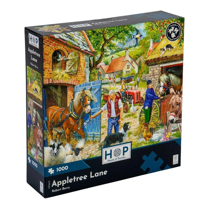 The House of Puzzles Appletree Lane - 1000 Piece Jigsaw Puzzle The House of Puzzles Appletree Lane - 1000 Piece Jigsaw Puzzle