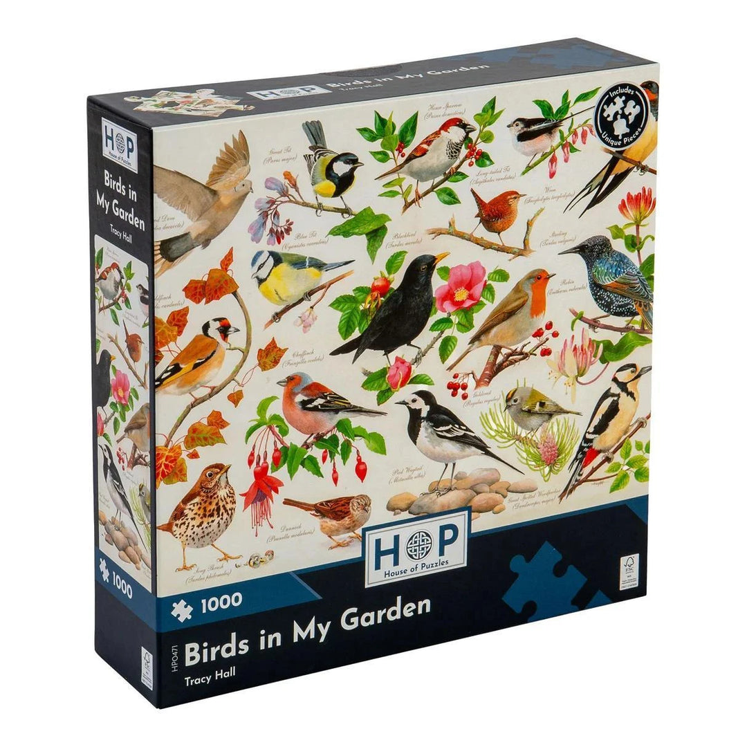 The House of Puzzles Birds In My Garden - 1000 Piece Jigsaw Puzzle The House of Puzzles Birds In My Garden - 1000 Piece Jigsaw Puzzle