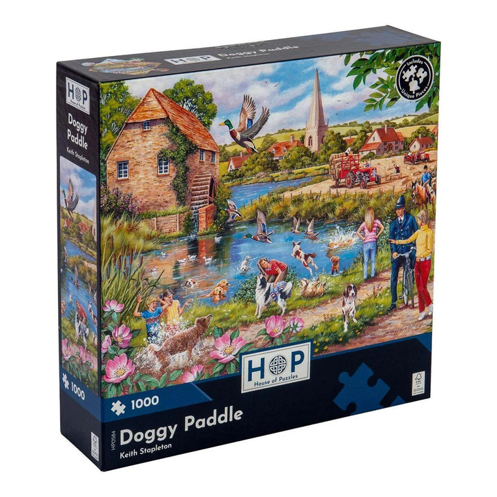 The House of Puzzles Doggy Paddle - 1000 Piece Jigsaw Puzzle The House of Puzzles Doggy Paddle - 1000 Piece Jigsaw Puzzle
