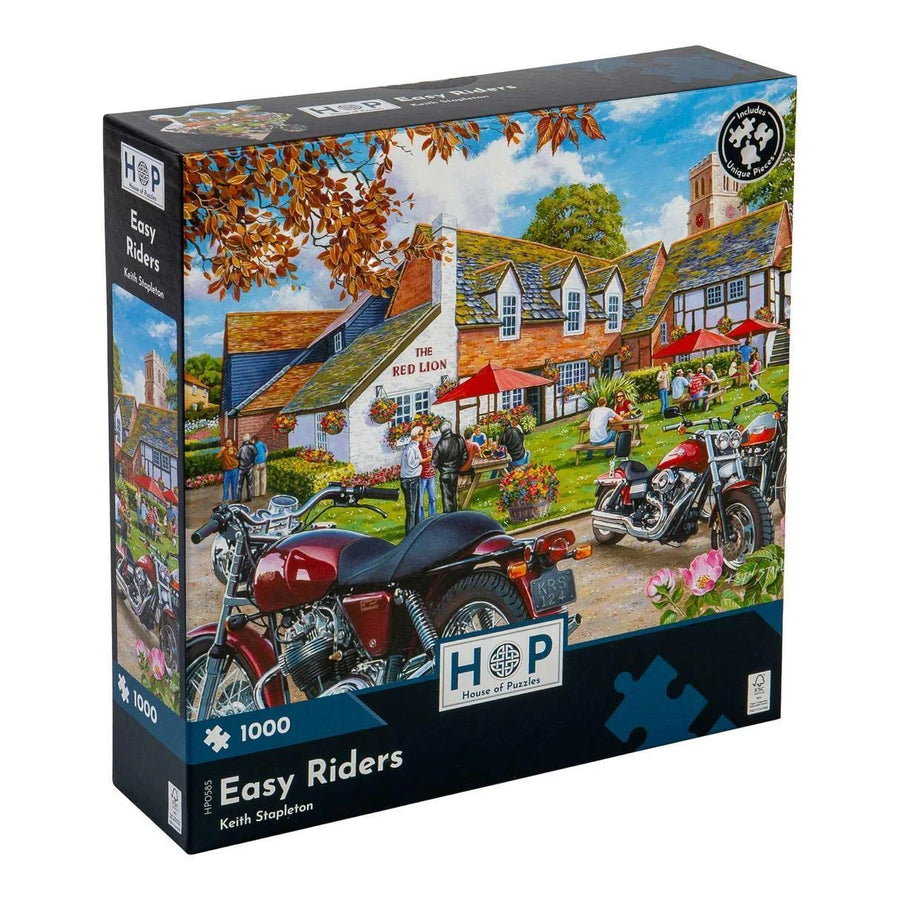 The House of Puzzles Easy Riders - 1000 Piece Jigsaw Puzzle The House of Puzzles Easy Riders - 1000 Piece Jigsaw Puzzle