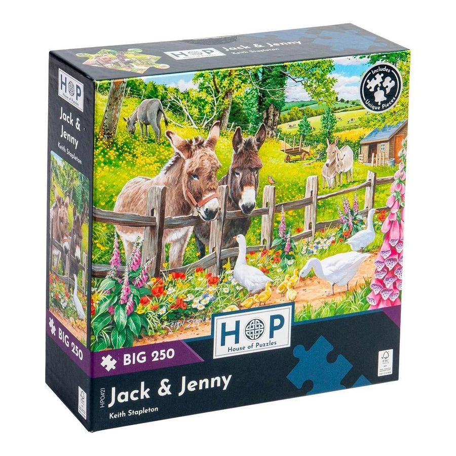 The House of Puzzles Jack & Jenny - BIG 250 Piece Jigsaw Puzzle The House of Puzzles Jack & Jenny - BIG 250 Piece Jigsaw Puzzle