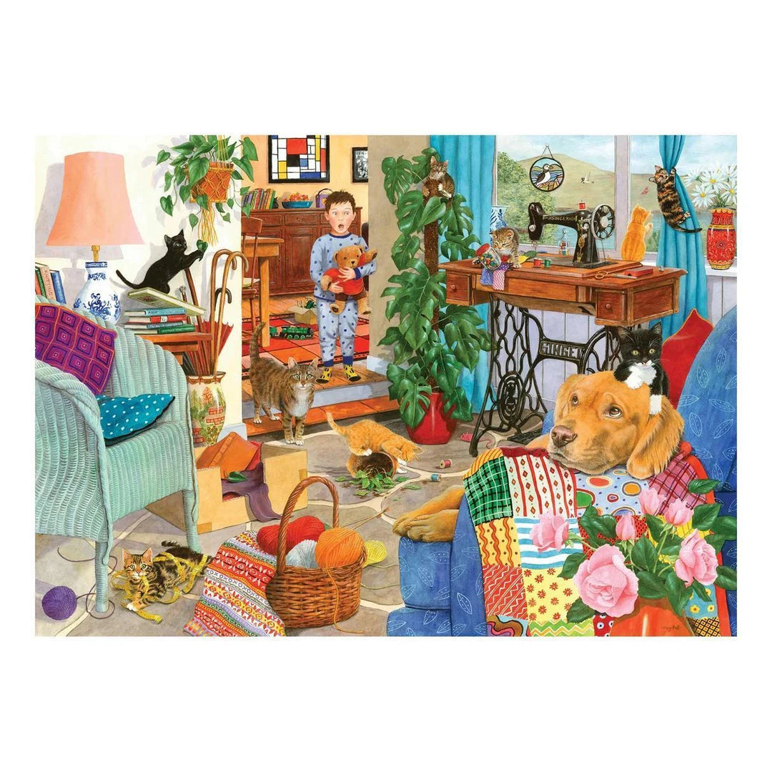 The House of Puzzles Kitten Chaos 1000 Piece Puzzle The House of Puzzles Kitten Chaos 1000 Piece Puzzle
